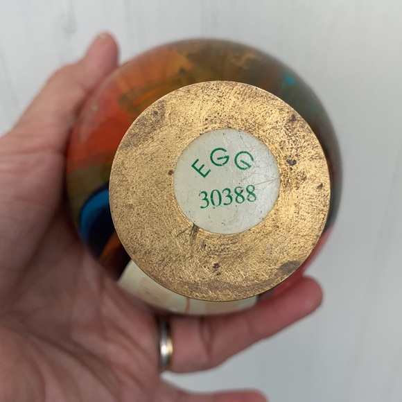 Russian hand painted Icon egg 30388 gold flake - Picture 7 of 13